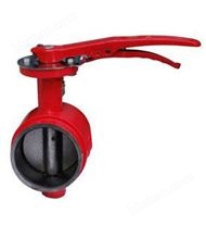 D81X/D381X溝槽式蝶閥，溝槽手動蝶閥